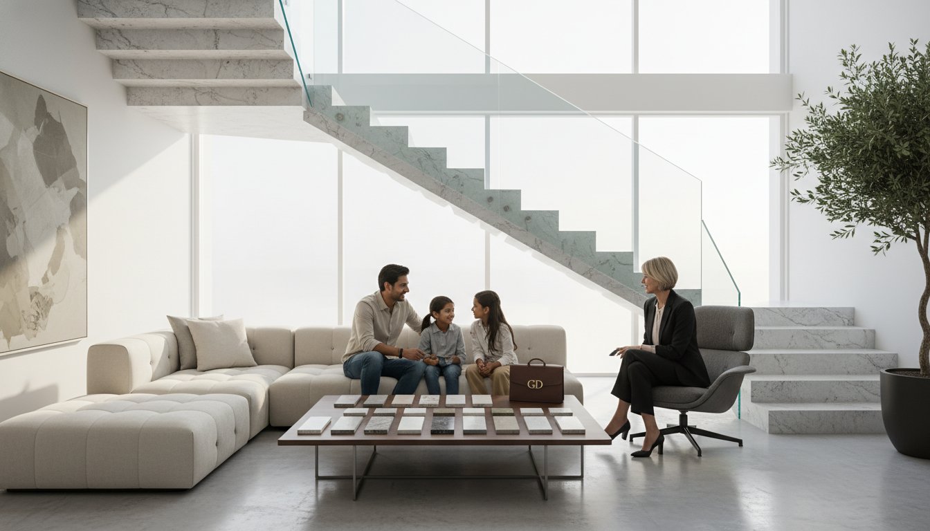 Naturstein Innentreppe modern: Design, Materialien und Planung 2026