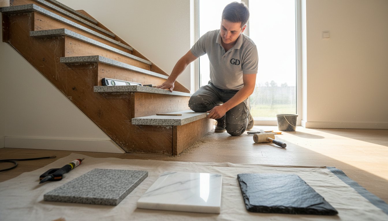Treppenstufen austauschen: Kosten und Anleitung für Stein auf Holz
